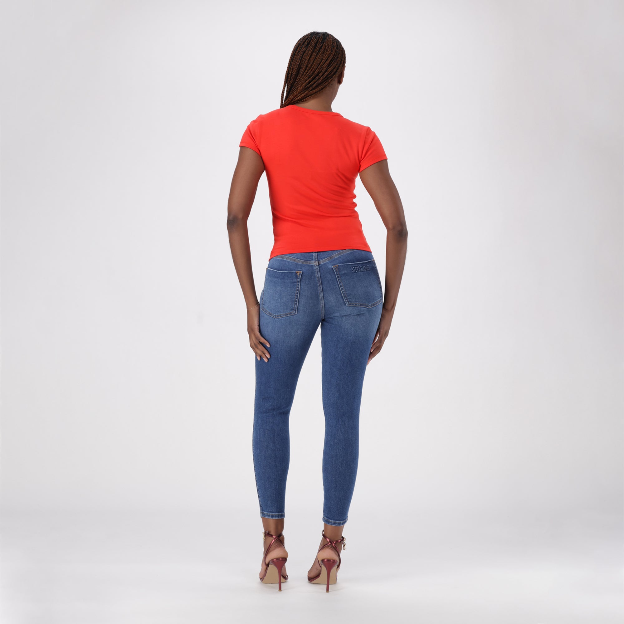 KAI RED SHORT SLEEVE TOP - view 5