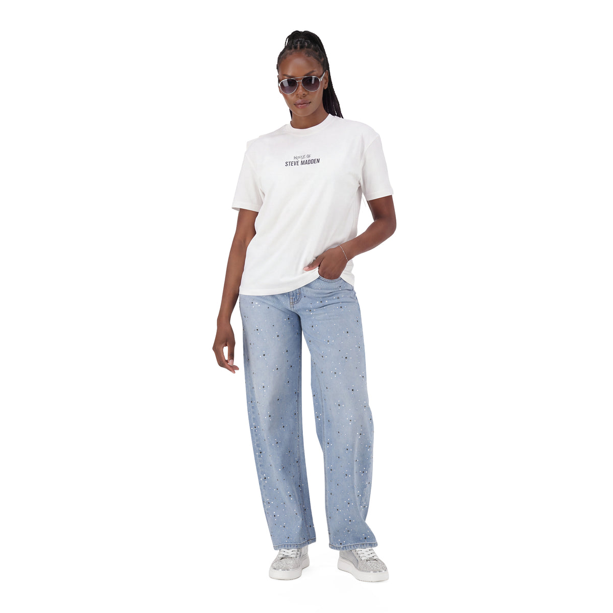 JULES WHITE OVERSIZED T SHIRT - view 3