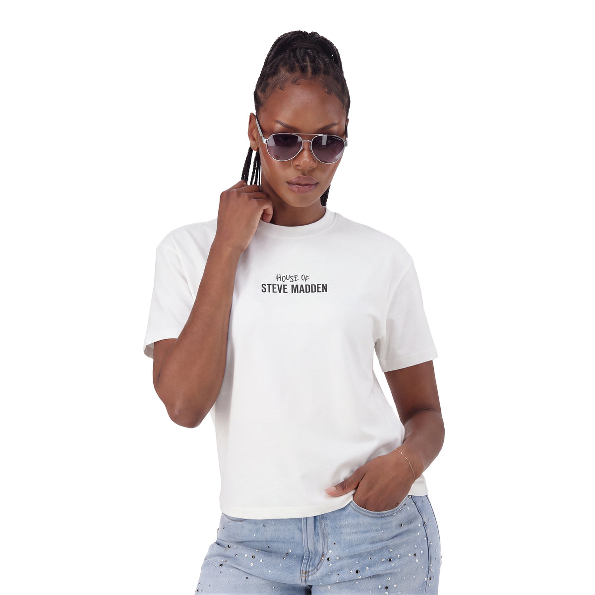 JULES WHITE OVERSIZED T SHIRT