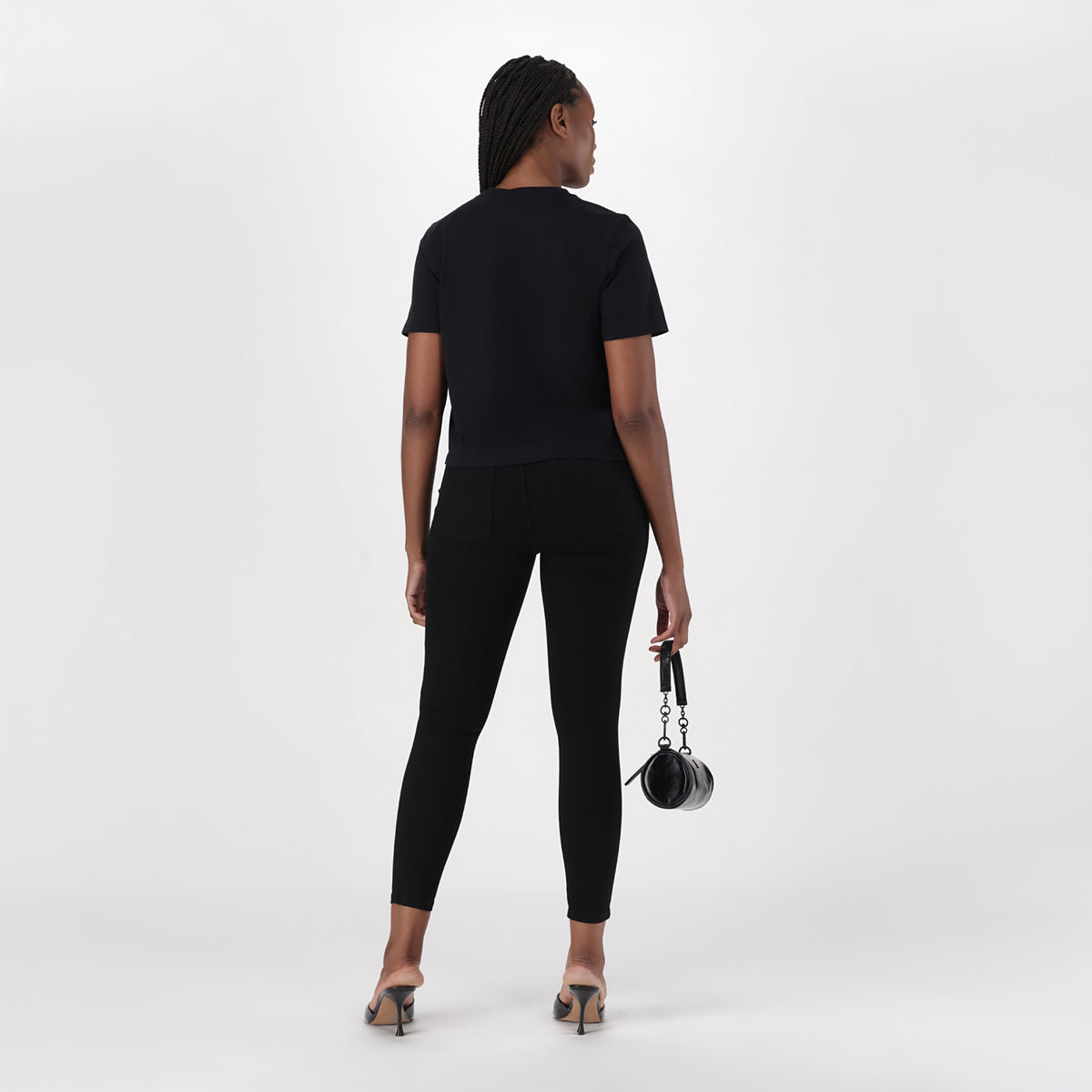 ALLISON BLACK T-SHIRT WITH CHAIN - view 5