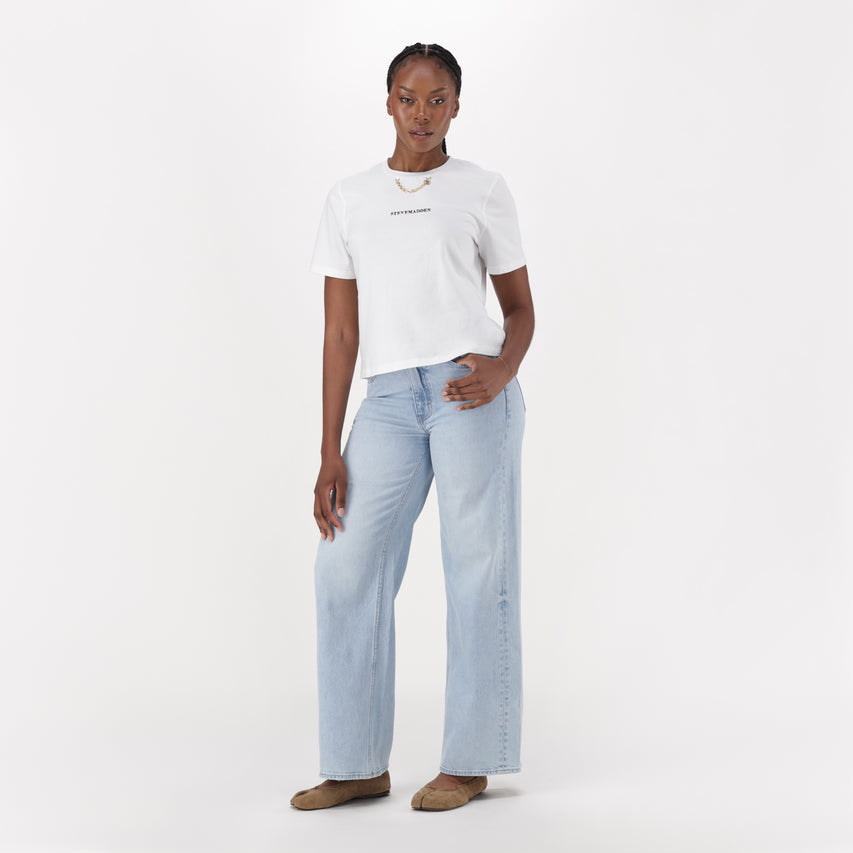 ALLISON WHITE T-SHIRT WITH CHAIN - view 4