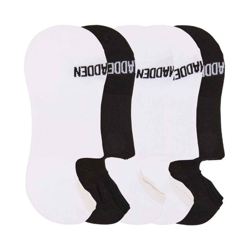 5 PACK ARCH HUG SNEAKER SOCKS WHITE BLACK