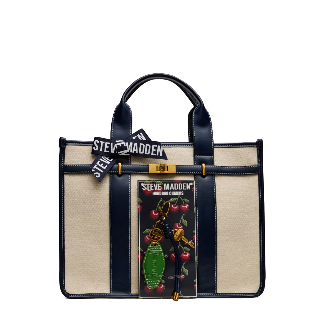 BWEBBER-LRG CANVAS NATURAL/NAVY