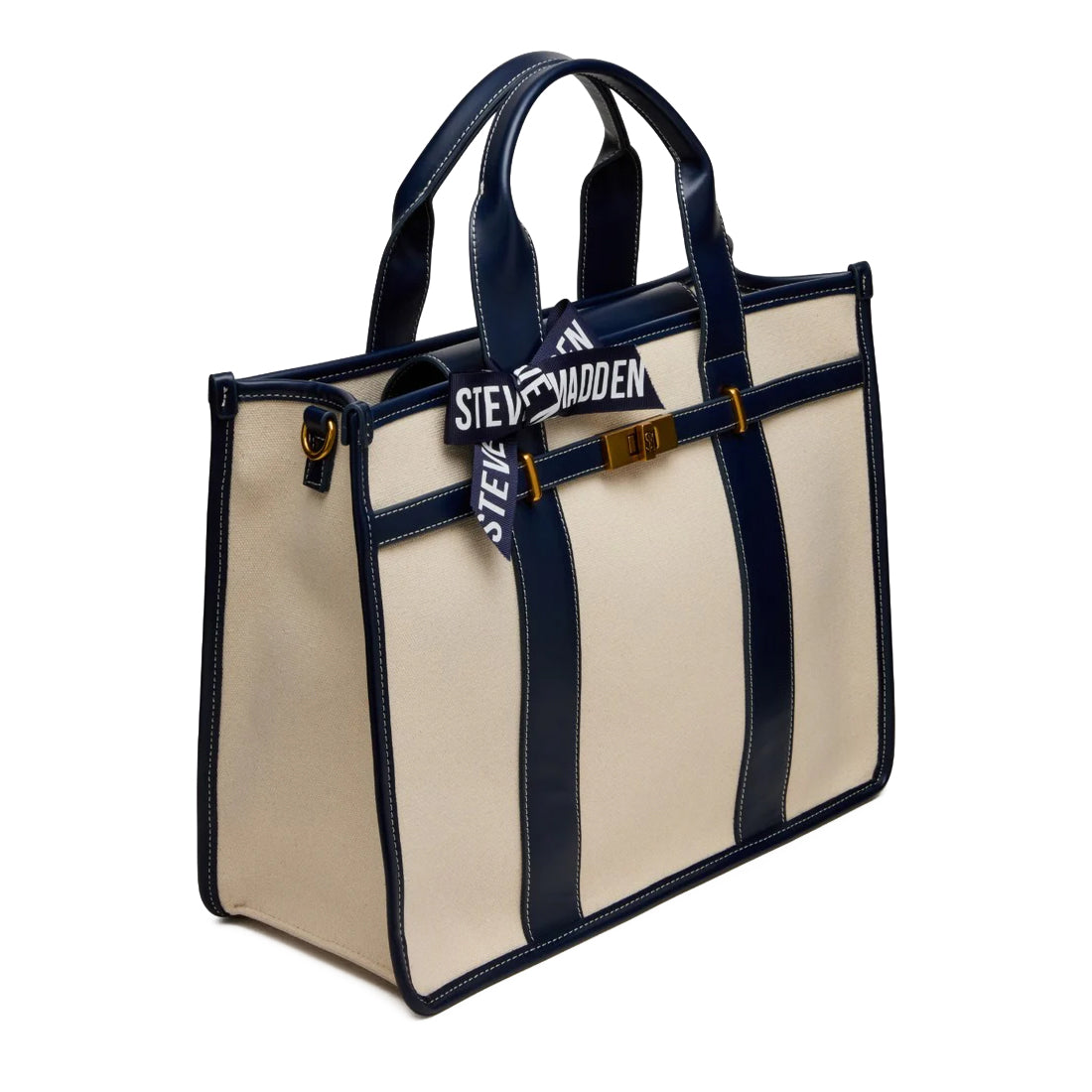 BWEBBER-LRG CANVAS NATURAL/NAVY - view 3