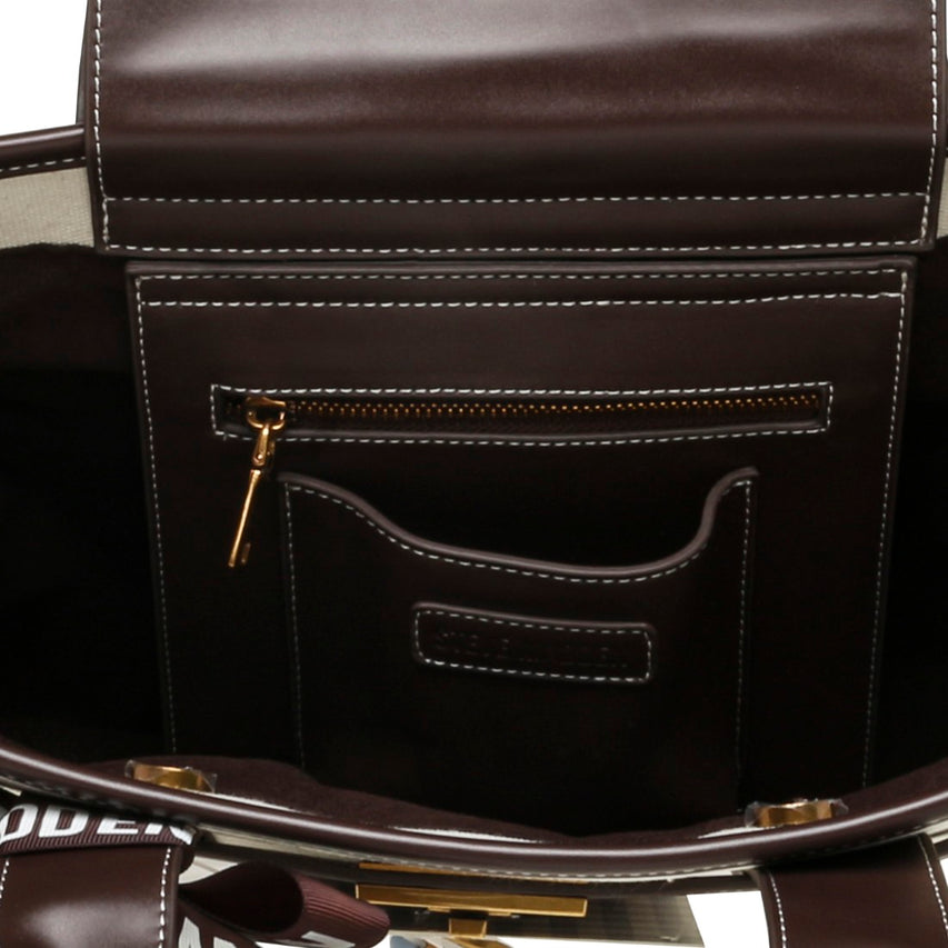 BWEBBER-LRG CANVAS NATURAL/CHOCOLATE - view 4