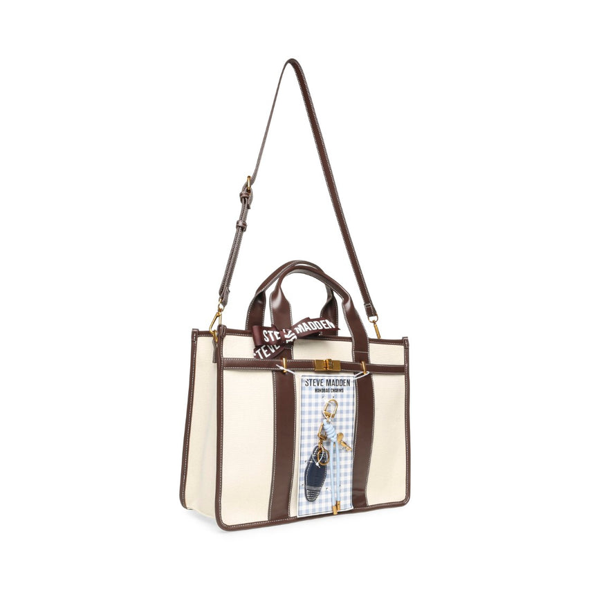 BWEBBER-LRG CANVAS NATURAL/CHOCOLATE - view 2
