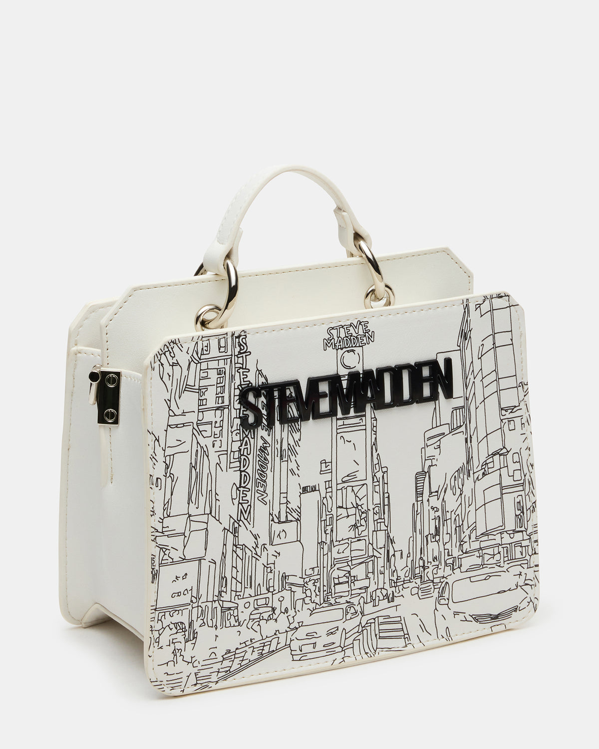 BEVELYN CITY BOX WHITE BLACK - view 2