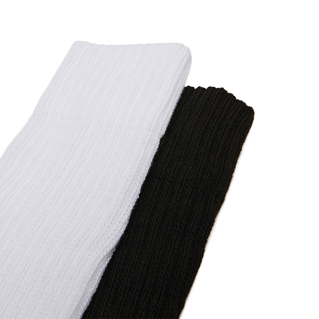 2 PACK RIB SLOUCH SOCK BLACK WHITE - view 7