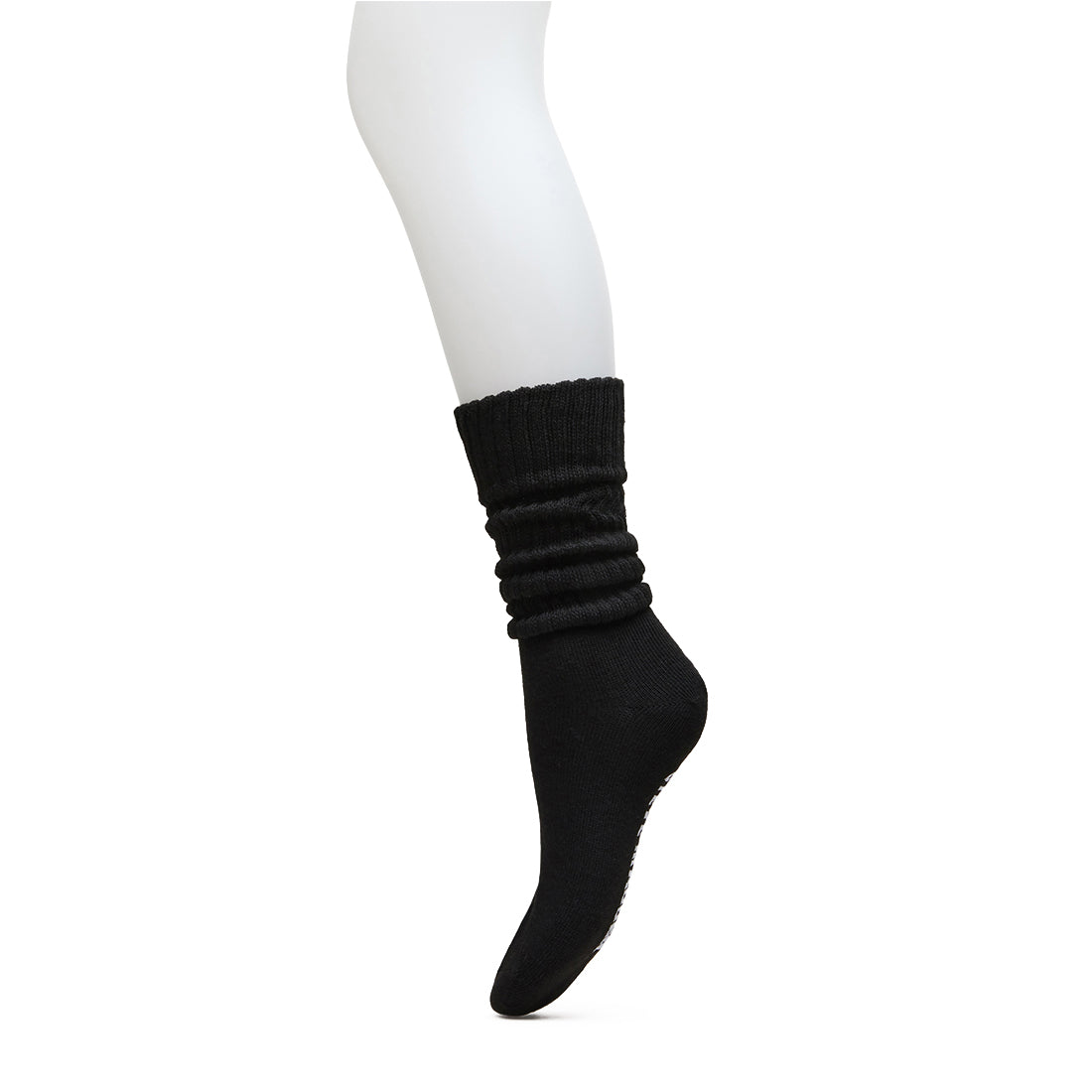 2 PACK RIB SLOUCH SOCK BLACK WHITE - view 5