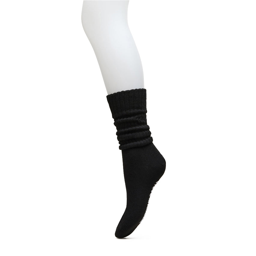 2 PACK RIB SLOUCH SOCK BLACK WHITE - view 5