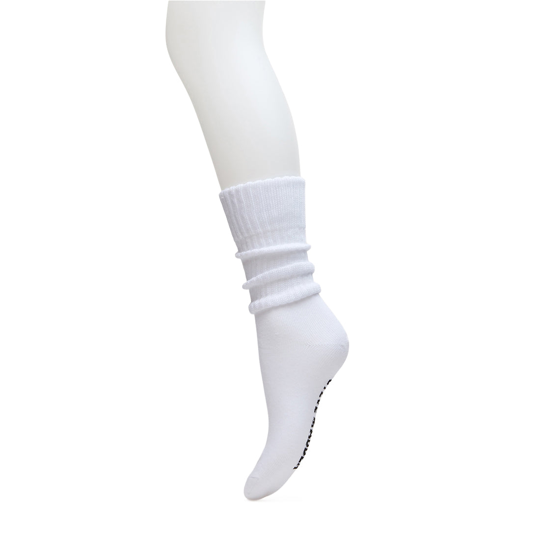 2 PACK RIB SLOUCH SOCK BLACK WHITE - view 6