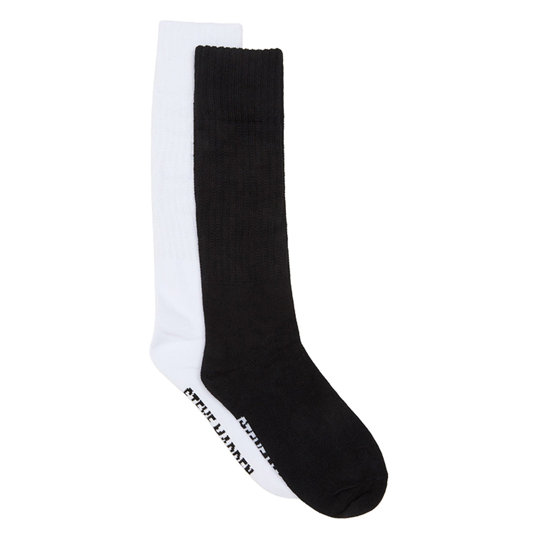 2 PACK RIB SLOUCH SOCK BLACK WHITE - view 4