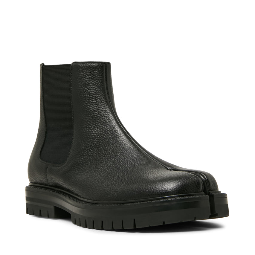 FUTAMATA BLACK PEBBLE GRAIN LEATHER
