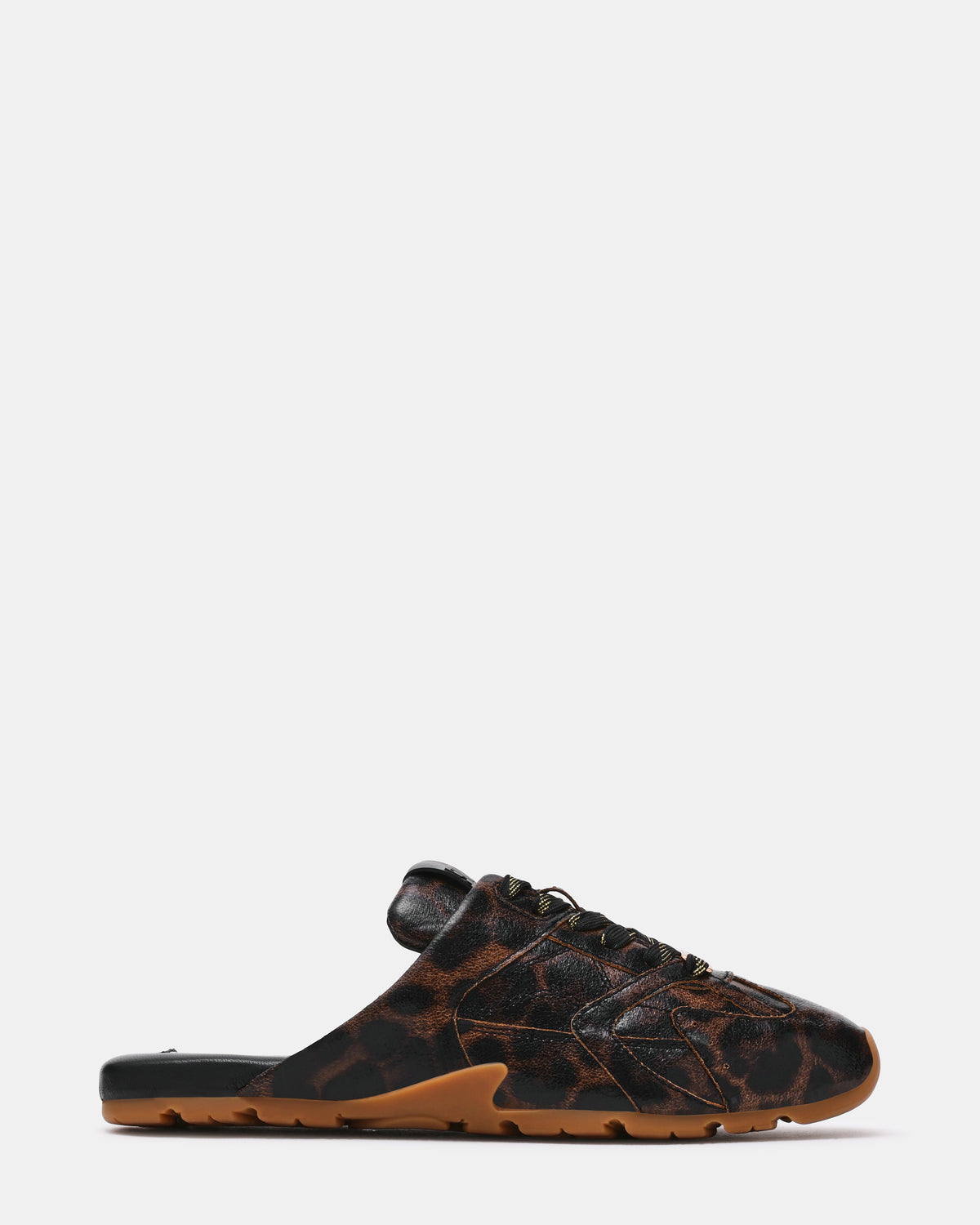 ASIEL-MULE BLACK/BROWN LEOPARD