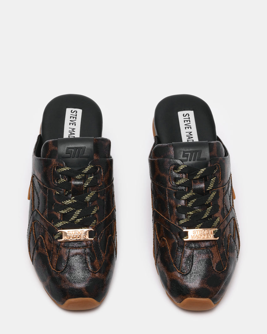 ASIEL-MULE BLACK/BROWN LEOPARD - view 3