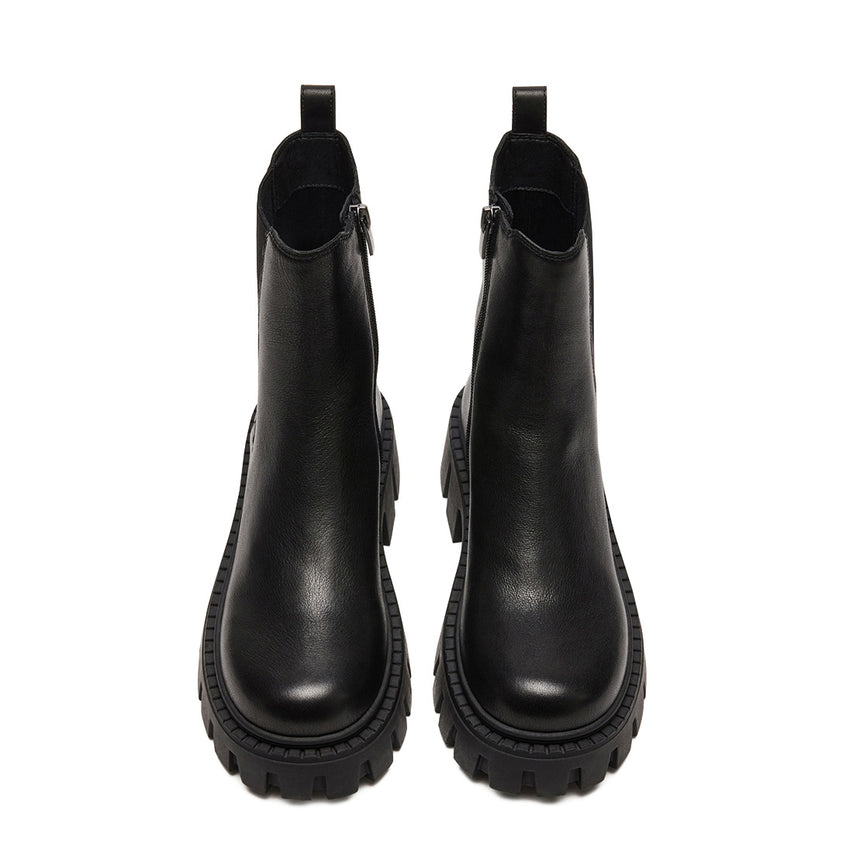 CHARGES BLACK LEATHER - view 3
