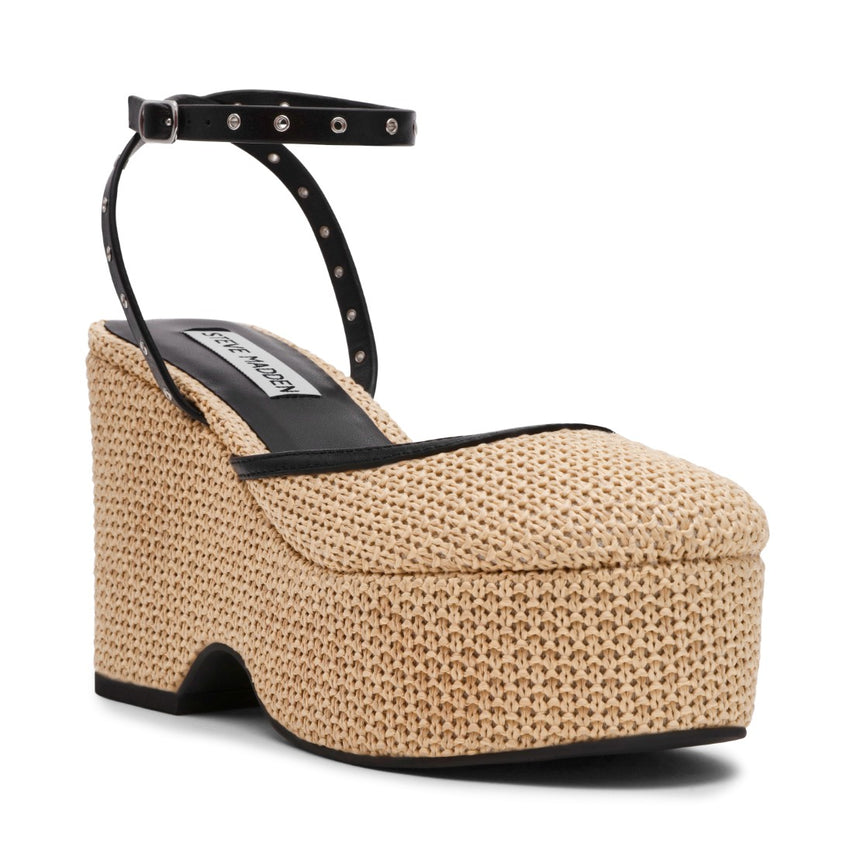 KOSMIC NATURAL BLACK RAFFIA - view 2