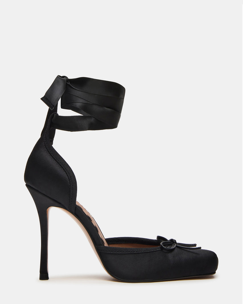 LARINA BLACK SATIN