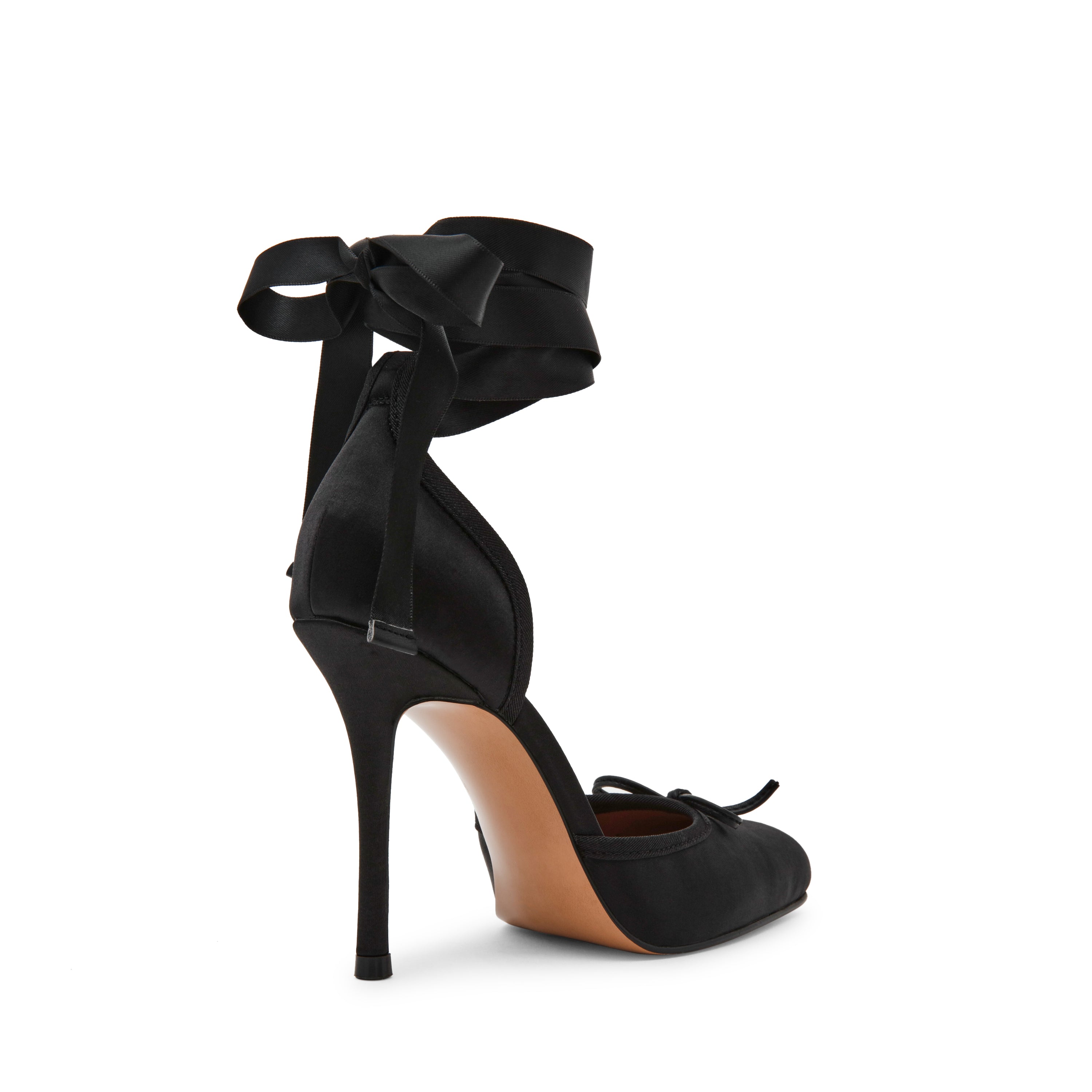 LARINA BLACK SATIN