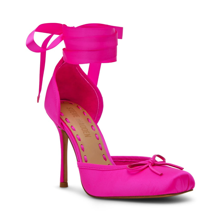LARINA HOT PINK SATIN - view 2
