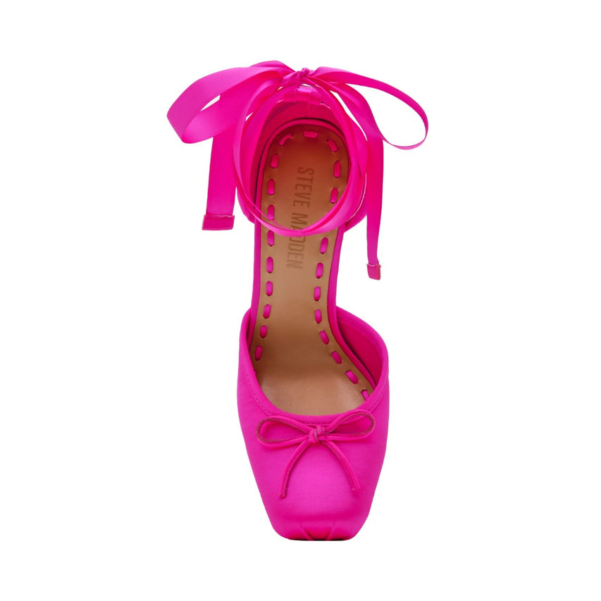 LARINA HOT PINK SATIN - view 4