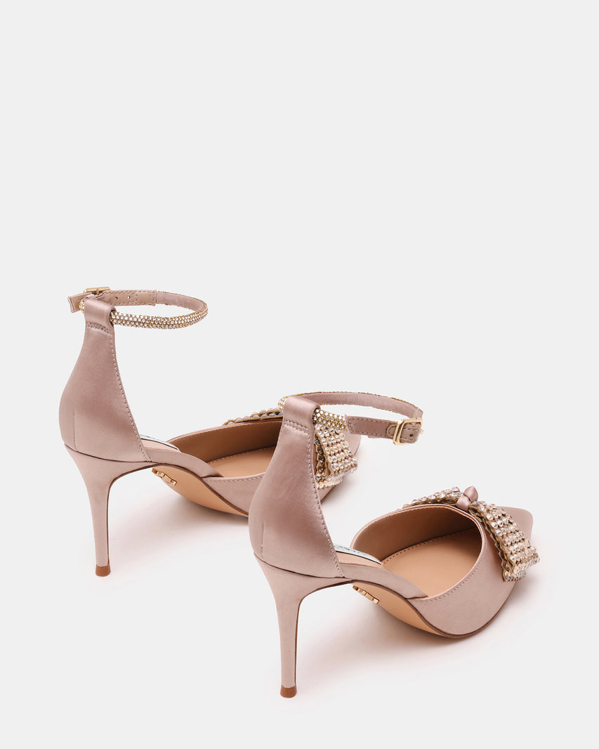 LAST DANCE TAUPE SATIN
