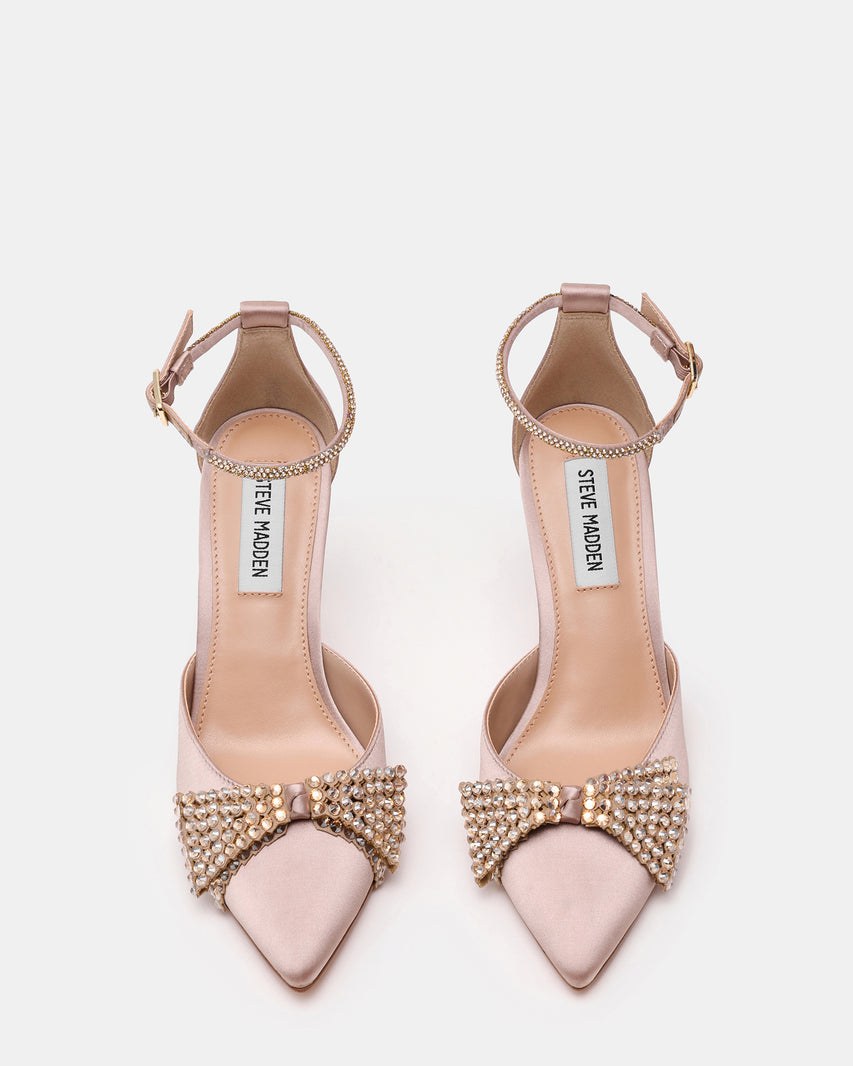 LAST DANCE TAUPE SATIN