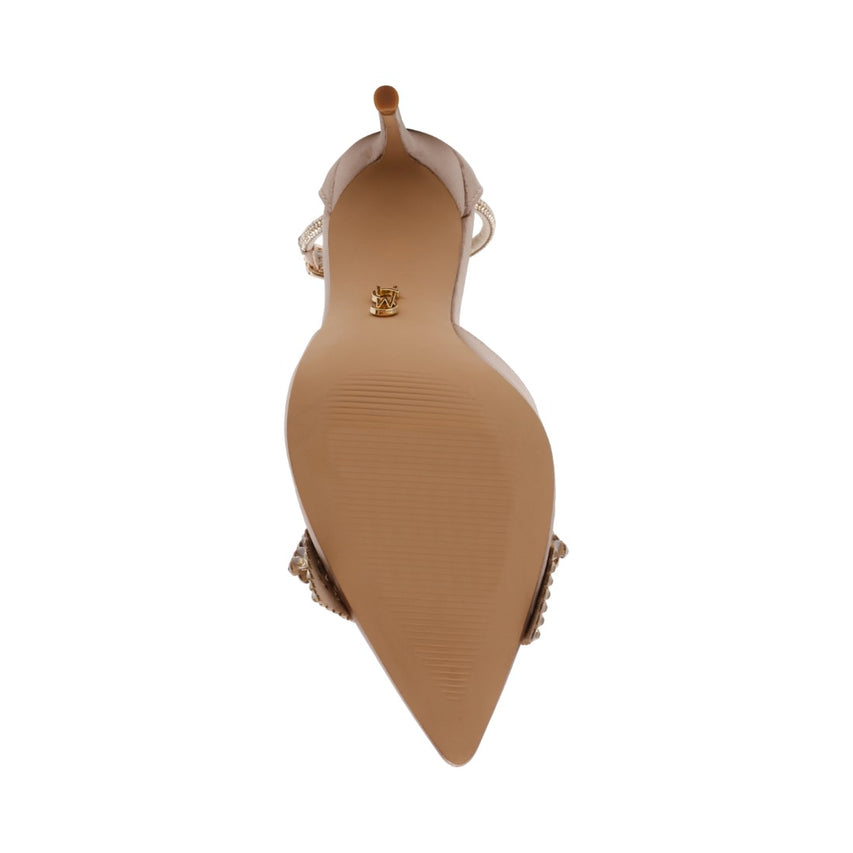 LAST DANCE TAUPE SATIN