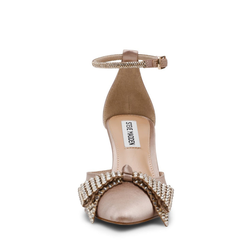 LAST DANCE TAUPE SATIN