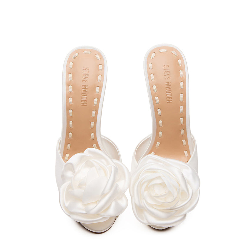 PRIYA-FLWR IVORY SATIN - view 4