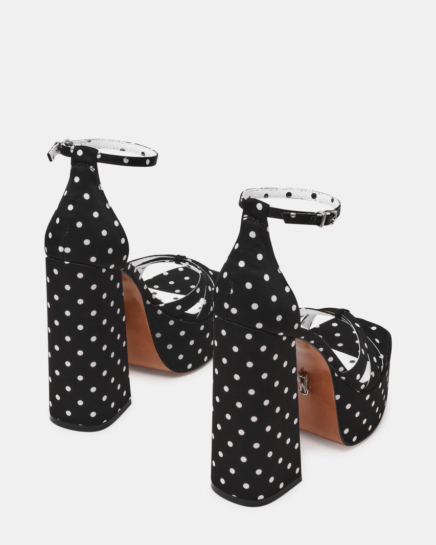 RETRO WHITE BLACK POLKA DOT - view 5