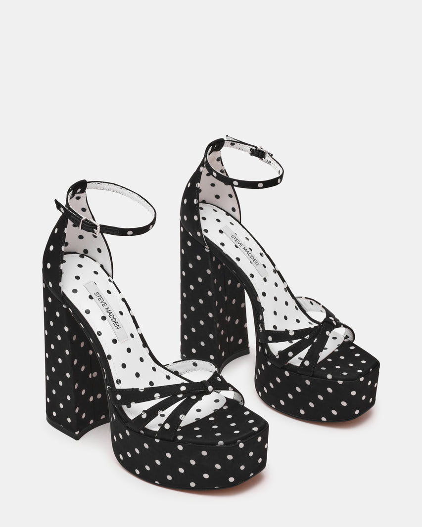 RETRO WHITE BLACK POLKA DOT - view 3