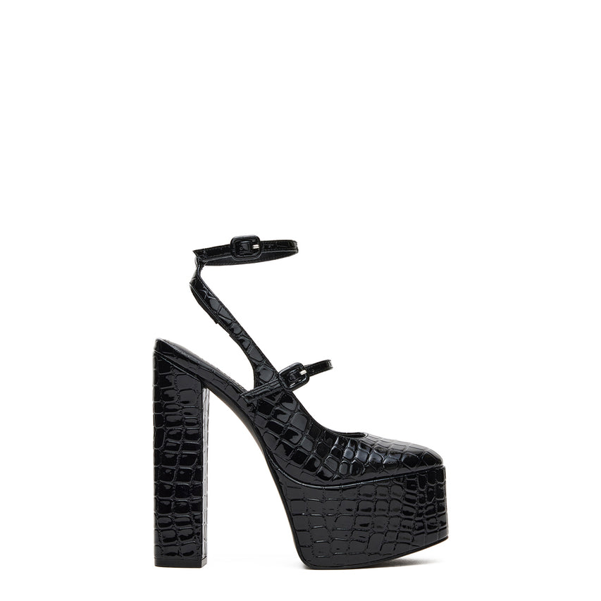 SCOTLYN BLACK CROCODILE