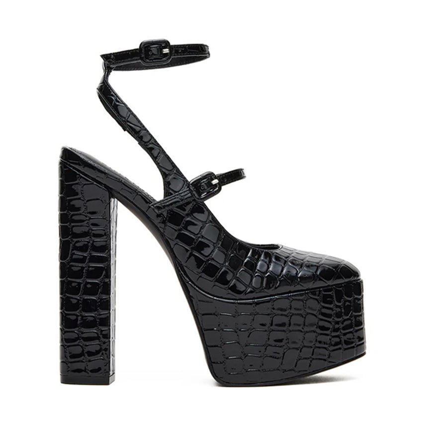 SCOTLYN BLACK CROCODILE