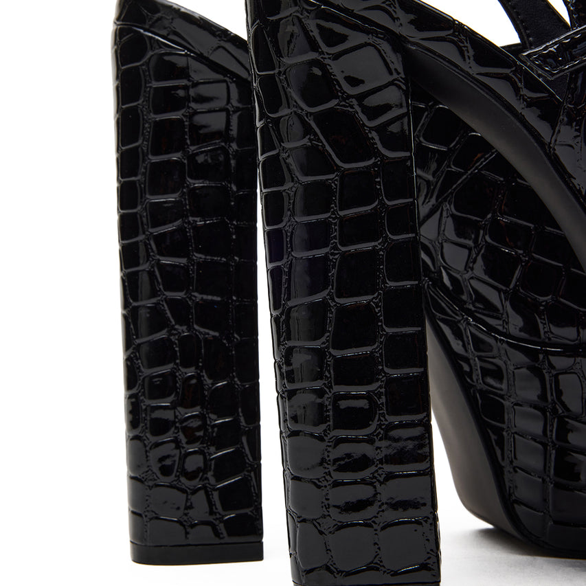 SCOTLYN BLACK CROCODILE