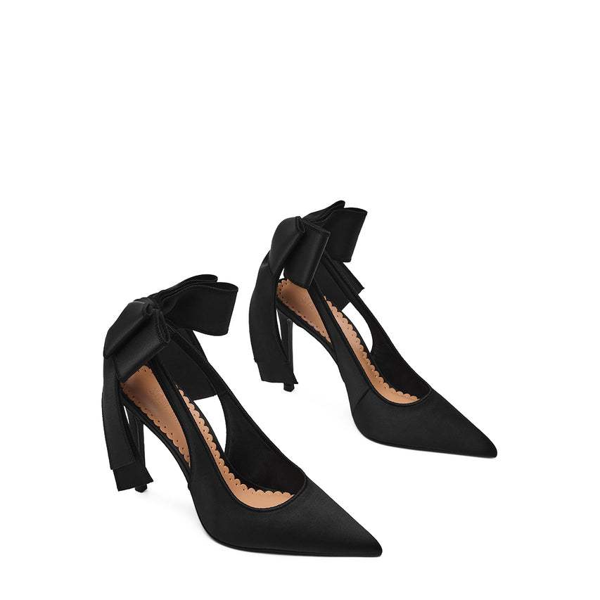 TEACUP BLACK SATIN