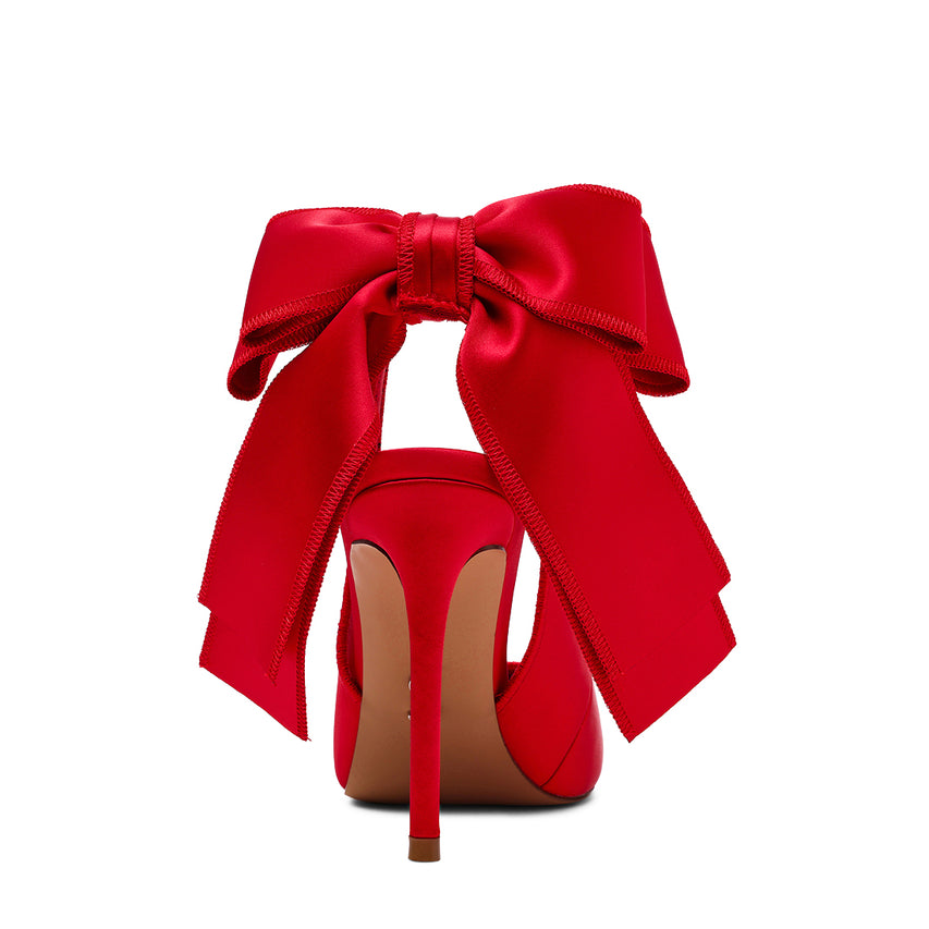 TEACUP RED SATIN