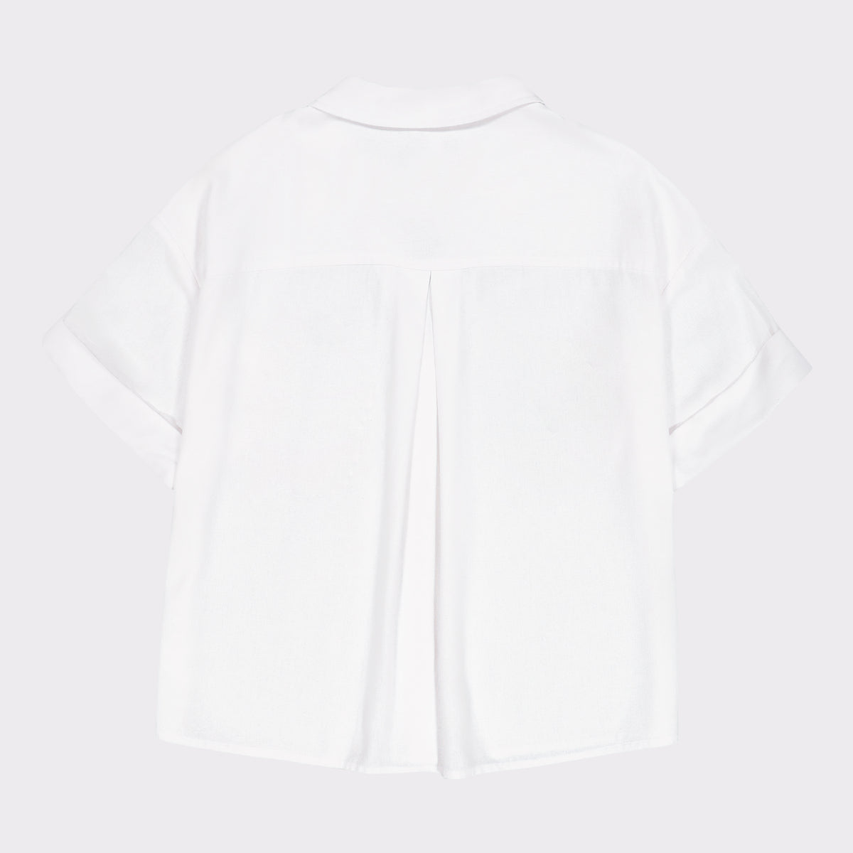 MATILDA WHITE SHORT SLEEVE LINEN SHIRT - view 7
