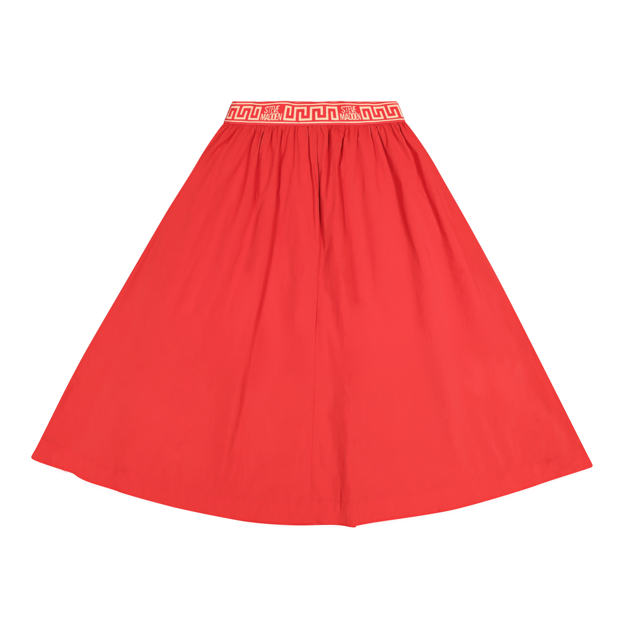ALESSIA RED MIDI FLARE SKIRT - view 3
