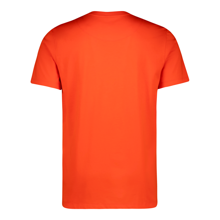 JACE CREW TANGERINE NECK LOGO T-SHIRT