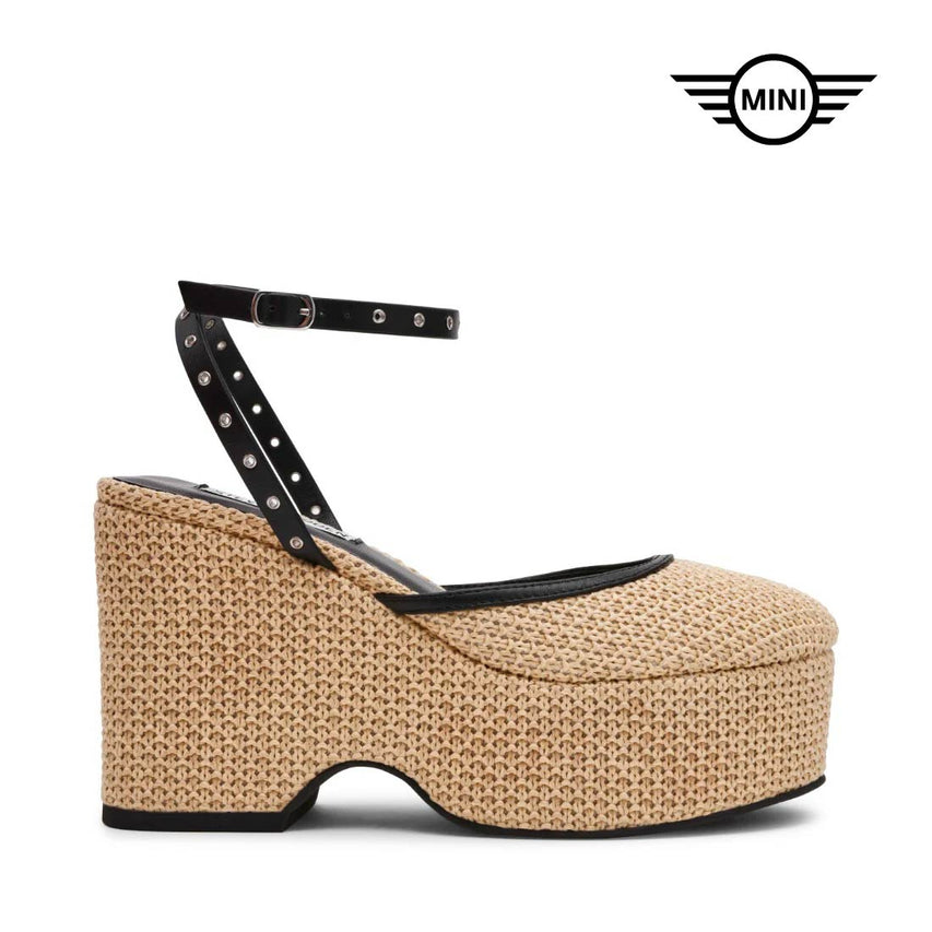 KOSMIC NATURAL BLACK RAFFIA