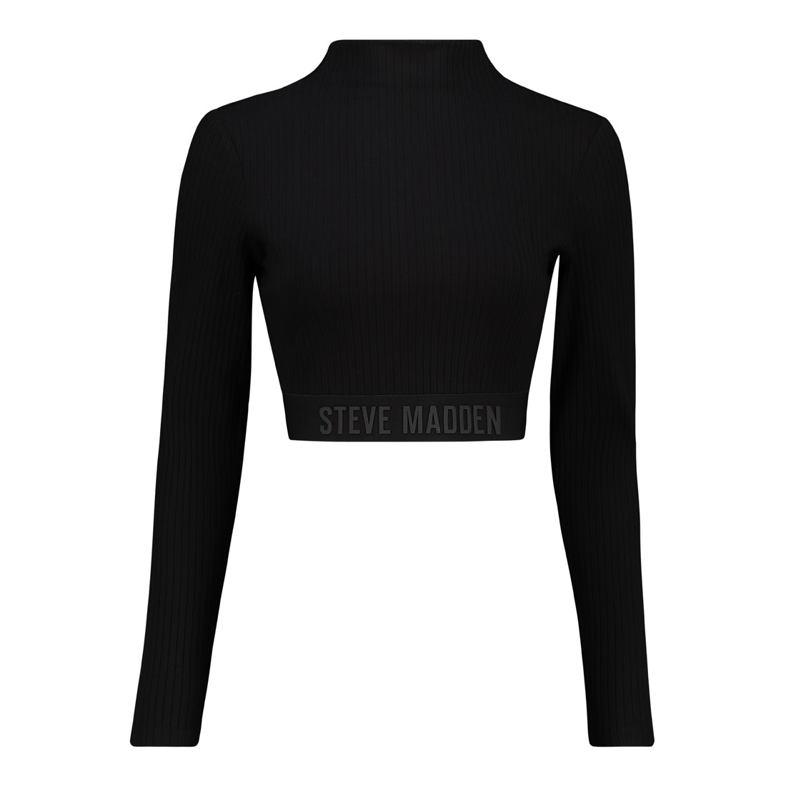 KYLA BASIC FUNNEL NECK BLACK