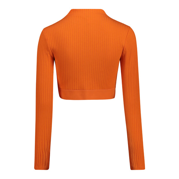 KYLA BASIC FUNNEL NECK ORANGE