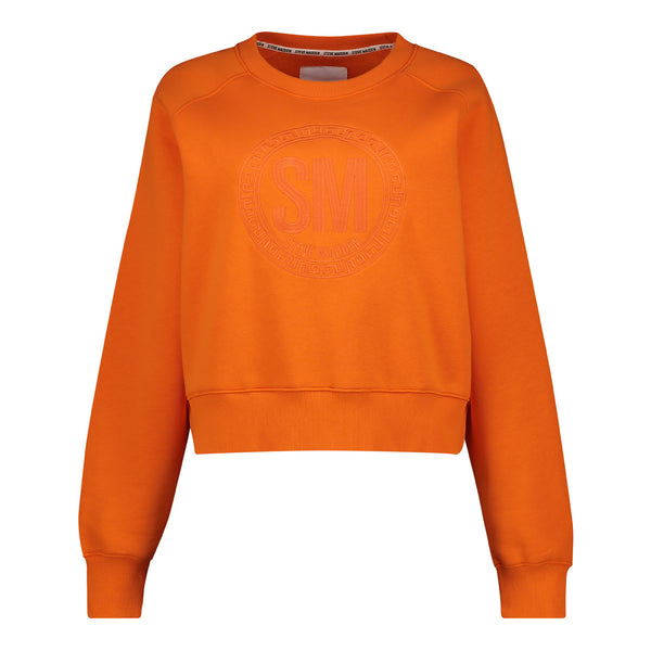 ROSIE ORANGE OVERSIZED CREW WITH RAGLAN