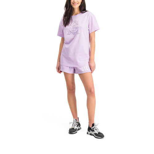 PAYTON LADIES KNITTED T-SHIRT LILAC IMAGE