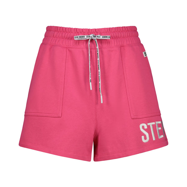 JOCELYN LADIES KNITTED SHORTS HOT PINK