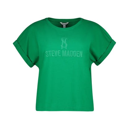 CALI LADIES KNITTED T-SHIRT GREEN