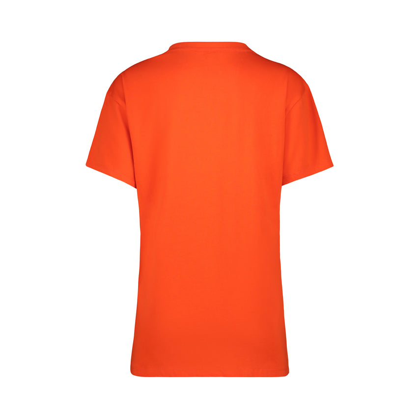 LAILA LADIES KNITTED T-SHIRT TANGERINE